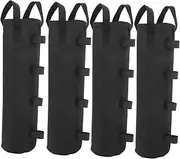 4pcs Tent Fixing Bag Sand Bags Heavy Duty Canopy Pop up Tent Weights for Legs Tent Weights for Legs Heavy Duty Canopy Weight Carry Strap Popup Beach Tent Sand Bags for Bounce House