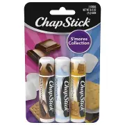 ChapStick S'mores Collection Graham Cracker Marshmallow and Milk Chocolate Balms