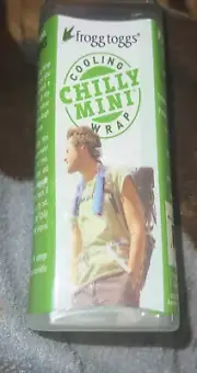 New Frogg Toggs Reusable Chilly Mini Cooling Wrap 29" x 3" Towel Brand Green