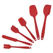 1Set Cake Baking Tool Silicone Cream Butter Cake Spatula Mixing Batter Scraper Brush Butter Mixer Cake Brushes Kitchenware Decor Tool