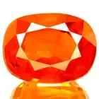 2.40ct FLAWLESS SPARK NATURAL BEST 5A+ ORANGE YELLOW SAPPHIRE EXCELLENT CUSHION