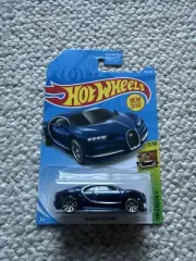 2019 Hot Wheels ‘16 Bugatti Chiron Unspun Error Variation New Model Blue
