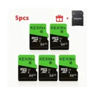 5 Pc 64GB High Speed TF Card Micro SD Card micro SDXC UHS-I Memory Card+ adapter