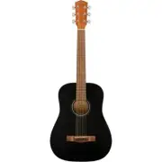 Fender FA-15 3/4 Scale Steel String Acoustic Guitar, Black, w/ Gig Bag