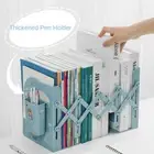 Fixed Book Clip Retractable Bookends Divider Book Stand Desk Organizer