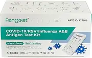 Fanttest 4 in 1 COVID-19 /RSV/Influenza A&B Antigen Test Kit for self-testing (4 Pack)