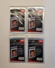 ULTRA PRO ONE TOUCH RESEALABLE BAGS 35PT - 260PT - 4 PACK OF 400 TEAM BAG