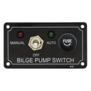 Bilge Pump Switch Control Panel LED Marine Manual, Off, Auto Switch, NEW