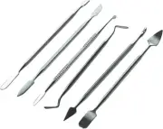 Carving Set 6 Pc Stainless Steel Spatula Hook Pick Spade Scoop & Combo