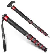 Carbon Fibre Monopod For Travel DSLR Camera 32mm diameter Max. 33lbs/15KG