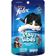 Felix Play Tubes Cat Treats Tuna & Crab Flavours 50g