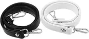 [Healeved] 2pcs Purse Straps: Imitation Leather Handbag Handles Replacement Short Handbag Strap with Swivel Clasps for DIY Bag Tote Purse Making
