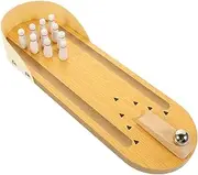 1 Set Mini Bowling Desktop Game for Seniors for Family Fun Enhances Coordination Tactile Skills Elderly Party Favor Safe Design