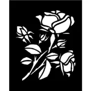 ROSE Large Stencil Template Airbrush Paint 8" X 10"