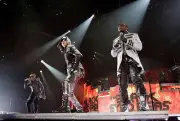 Apl.de.ap Will.i.am and Taboo of Balck Eyed Peas at the United Cen- Old Photo