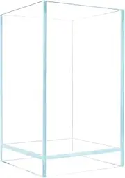 Nano Tall Rimless Aquarium Low Iron Frameless Fish Tank, Extra Clear with Floating Air Style, for Aquariums or Paludariums (1.3 GAL - 5.9X5.9X9.8 in)