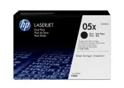 Genuine HP 05X Black High Yield Toner Cartridge Dual Pack CE505XD