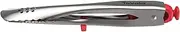 Tovolo Mini 7" Easy-Lock Kitchen Built-in Resting Foot, Tongs for Grilling & Cooking, Heat-Resistant Stainless Steel, Dishwasher Safe, Candy Apple