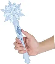 Light Up Snowflake Wand for Glowing Wand for Princess Theme Parties Birthdays and Cosplay Adorable Festival Accessory