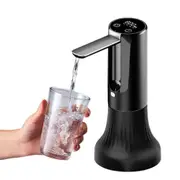 USB Rechargeable Foldable Water Pump Water Dispenser Automatic Digital Water Jug Dispenser With Base-Black