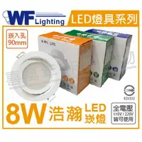 在飛比找樂天市場購物網優惠-舞光 LED 8W 6000K 白光 全電壓 白殼 可調角度