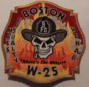 Boston Fire Department W25 patch
