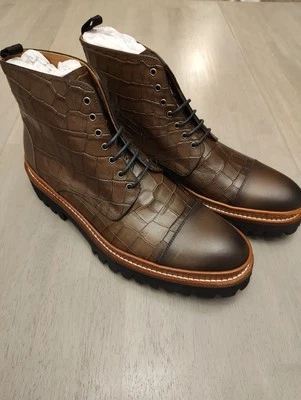 Brand New TAFT Rome Boot in Broen Croc Size 9