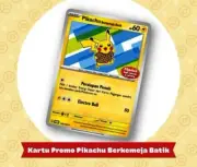 Lot of 10 Pokemon Pikachu Berkemaja Batik Promo SV-P Staryu Ver TCG