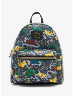 Loungefly Disney Villains Icons Mini Backpack NWT Maleficent Ursula Evil Queen