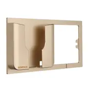 Multifunctional Wall Socket Mobile Phone Stand Wall Charging Holder Bracket for Phone under 6 inches GOLD COLOR