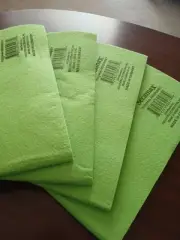 SECAMAX Absorbent Shammy Chamois Cleaning Cloth Towel (4) 27 x 20" Green