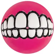 Rogz Grinz Ball Interactive Dog Toy Pink Large 78mm