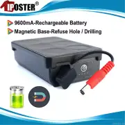 Rechargeable Battery 9600mA Magnetic Base For truck Backup Camera Monitor