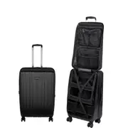 CASYRO Switzerland Stand-Up Luggage 71cm 80L Hardcase Luggage/Suitcase Black
