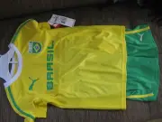 NWT NEW PUMA BRASIL TODDLER 2 PIECES JERSEY AND SHORT SET WORLD CUP SOCCER