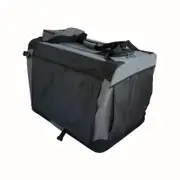 YES4PETS XXL Foldable Soft Dog Cat Puppy Crate Carrier With Curtain-Grey