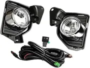 Led DRL Daytime Running Lights Fog Lamp Assembly Compatible For HIACE COMMUTER 2014-2016 Daylights Wires Switch Turn Signal(Fog Lamp)