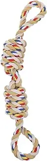 CVUTOVO Dog Tug Rope Toy for Large Dogs Durable Woven Design Interactive Indoor Chew Toy Engaging Biting Rope for Playtime Strengthens Bond