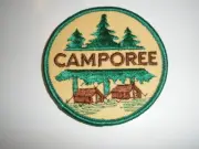 Generic camporee patch; Trees and tent design (Type 1); mint