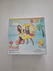Intex Kiddie/Baby Inflatable Float Sun Blocking Top Swimming Pool Yellow New