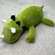 Weighted Dinosaur Plushie Pillow, Green, 16 Inch