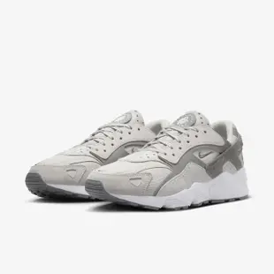 【NIKE 耐吉】Air Huarache Runner 男 休閒鞋 運動 復古 武士鞋 異材質 灰白(DZ3306-004)