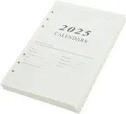 NAMOARLY 1 Agenda Page Notebo Planner Inserts Binder Inserts Mini Binder Notepad Refill White Paper