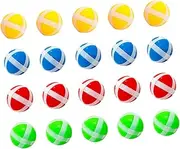 FELTECHELECTR 20pcs Set Sticky Ball Toy Kids Suit Case Plastic Playes Plastic Ceiling Tiles Darts Game Balls Sticky Balls Toy Board Sticky Balls Darts with The Ball Child Darts for Kids