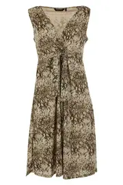 Tie Front Dress--MAR-13220214