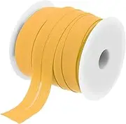 uxcell 3/4 Inch Single Fold Bias Tape Cotton Continuous Bulk Bias Tape for Sewing, Seaming Quilting Hemming Binding Crafts (Light Yellow 25 Yards)