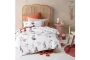 Happy Kids Woodland White Cotton Quilt Cover Set For Home Bedding Quilt Covers