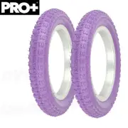 PRO+ Bicycle TIRE 12" 1/2 X 2 1/4 PURPLE COMP III STYLE (2) TIRE BMX Bike