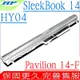 HP HY04 電池適用 惠普 SleekBook 14 14-F020U 14-F021NR 14-F048CA 14-F088CA 14Z-F000 HSTNN-LB4U TPN-Q124