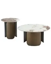 Manhattan Comfort Monica 2pc Modern Coffee Table & End Table Set